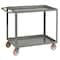 Little Giant Welded Service Cart, 1200 lb Cap, 2 Shelf, Flush Top, 5" Poly, Brakes LG2448BRK - alternate 2
